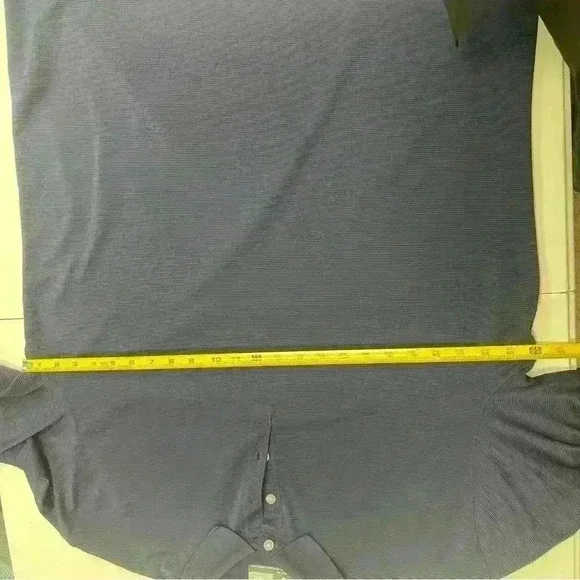 Callaway Polo Shirt XL Navy Blue Opti Dri Golf Performance “South Life” Sleeve - Picture 7 of 9